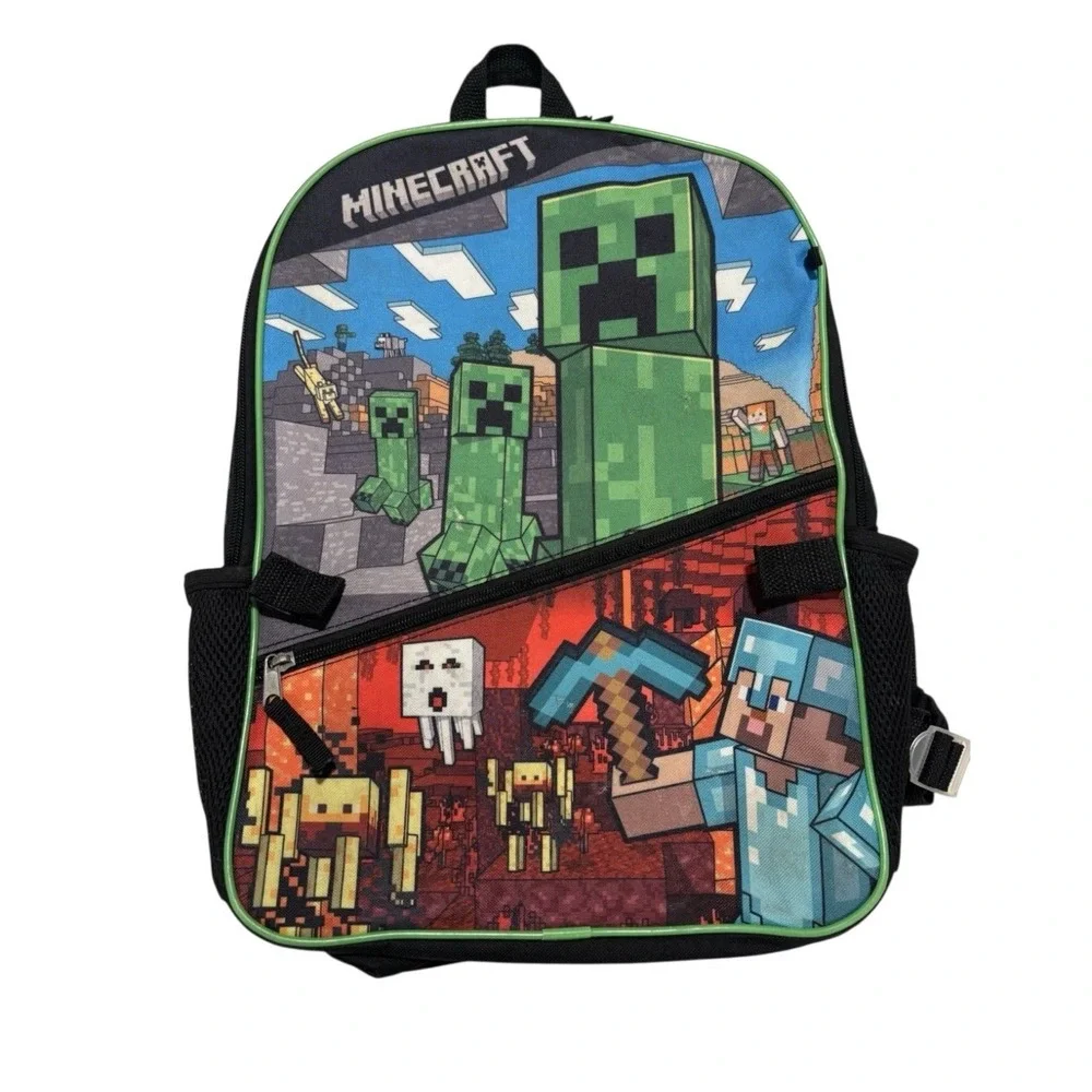 Minecraft‎ 16 Inch Backpack With Cushions Straps
